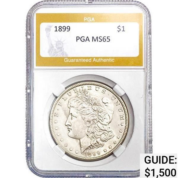 1899 Morgan Silver Dollar PGA MS65 MS65