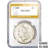 Image 1 : 1899 Morgan Silver Dollar PGA MS65 MS65