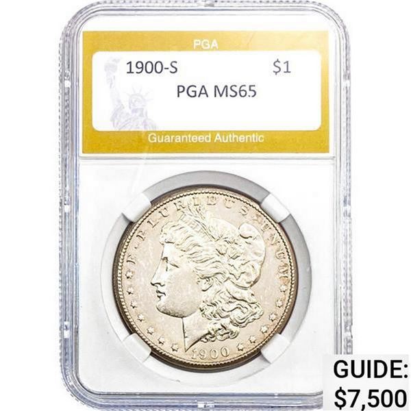 1900-S Morgan Dollar PGA MS65 MS65