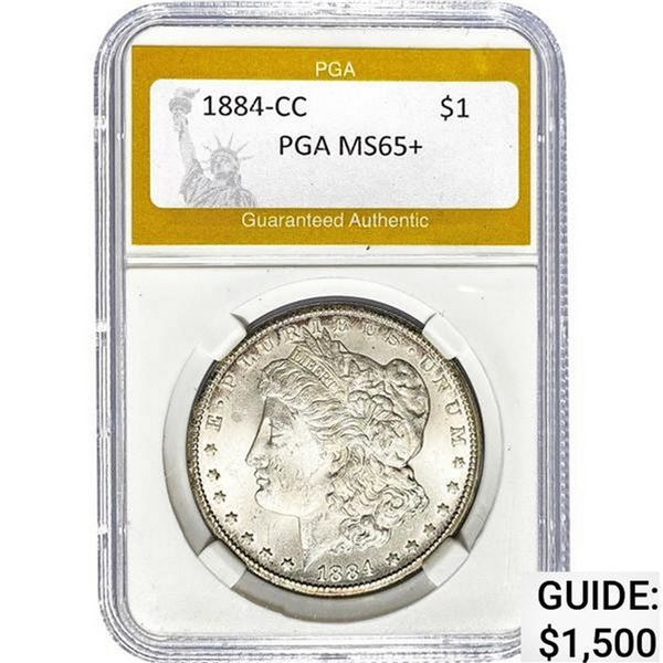 1884-CC Morgan Dollar PGA MS65+ MS65+