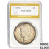 Image 1 : 1921 Peace Dollar PGA MS64 MS64