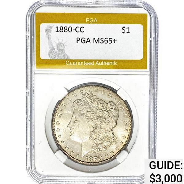 1880-CC Morgan Dollar PGA MS65+ MS65+