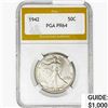 Image 1 : 1942 Walking Liberty Half Dollar PGA PR64