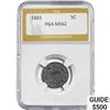 Image 1 : 1883 Shield Nickel PGA MS62