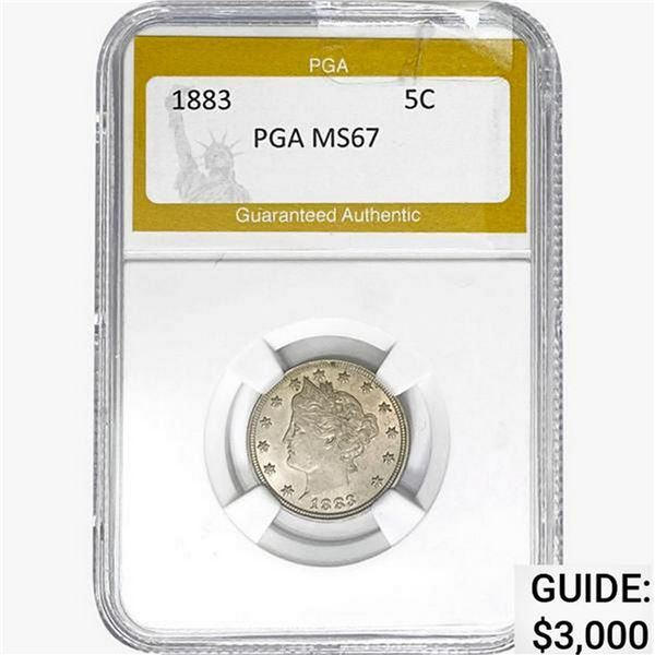 1883 Liberty Victory Nickel PGA MS67