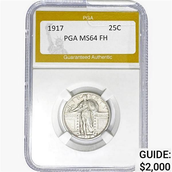 1917 Standing Liberty Quarter PGA MS64 FH