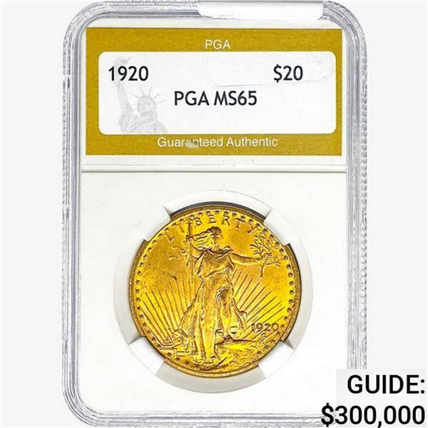 1920 $20 Gold Double Eagle PGA MS65