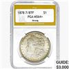 Image 1 : 1878 7/8TF Morgan Silver Dollar PGA MS64+ Strong