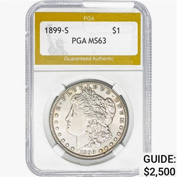 1899-S Morgan Silver Dollar PGA MS63