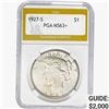 1927-S Silver Peace Dollar PGA MS63+