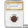 Image 1 : 1874 Indian Head Cent PGA MS64 RED