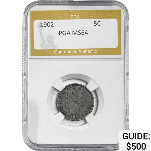1902 Liberty Victory Nickel PGA MS64
