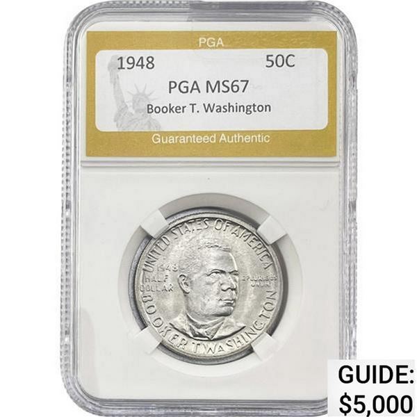 1948 Booker T Half Dollar PGA MS67