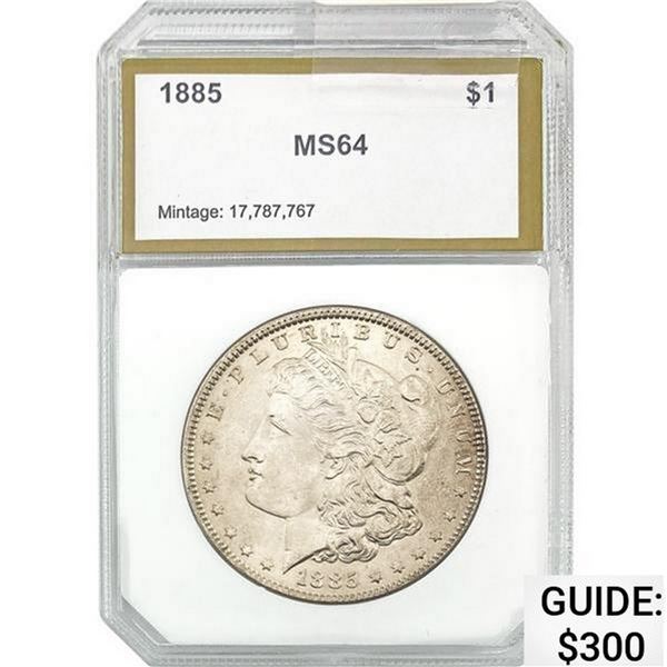 1885 Morgan Silver Dollar GSA MS64 MS64
