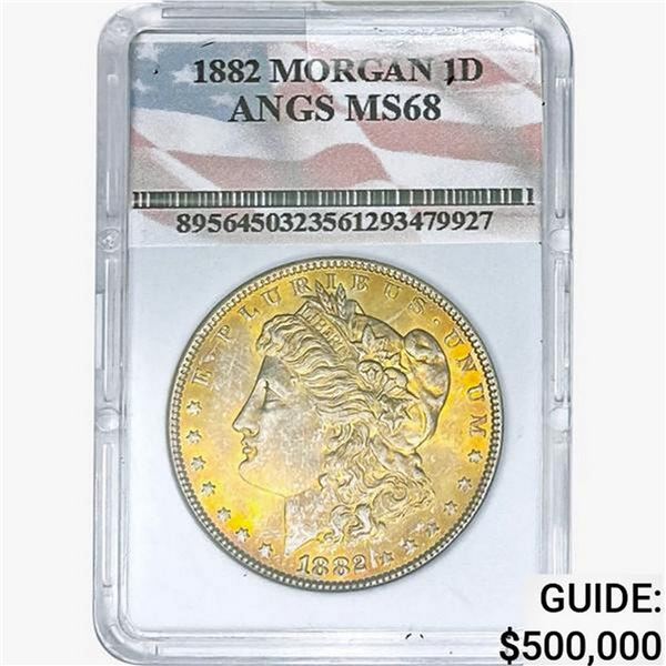 1882 Morgan Silver Dollar ANGS MS68