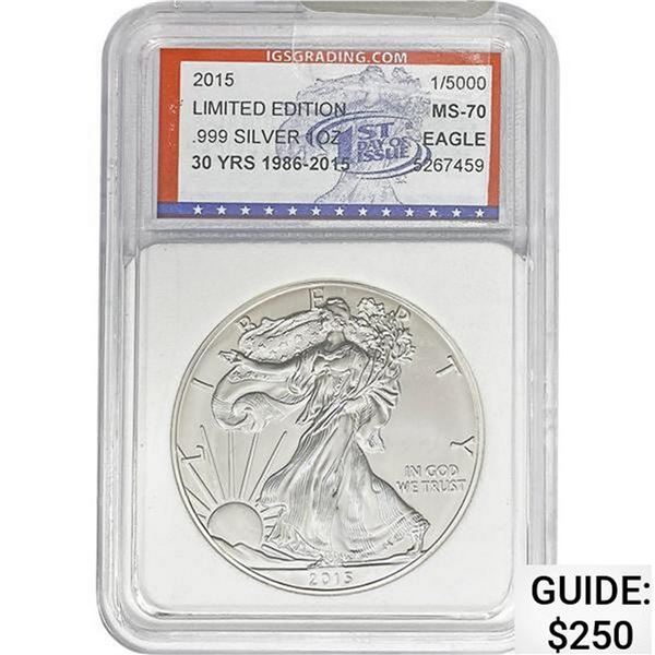 2015 Silver Eagle IGS MS70