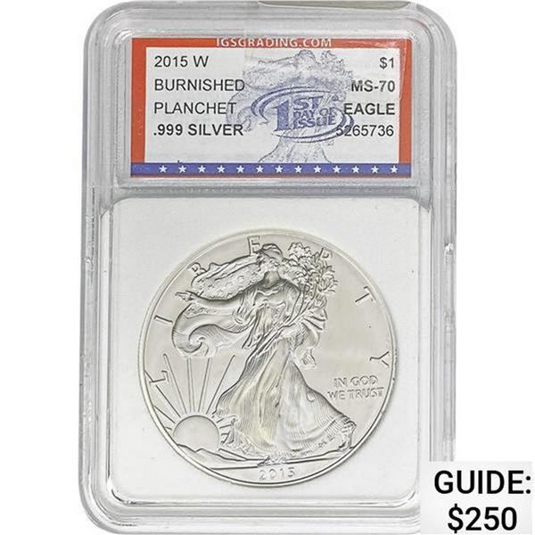 2015-W Silver Eagle IGS MS70
