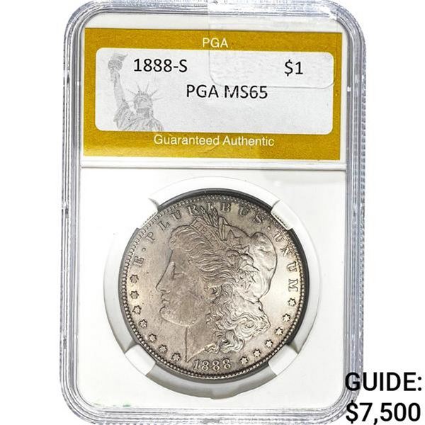 1888-S Morgan Dollar PGA MS65
