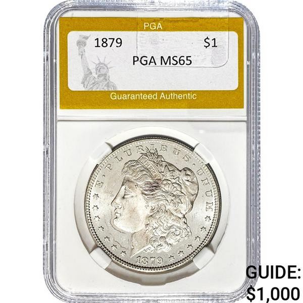 1879-S Morgan Silver Dollar PGA MS65