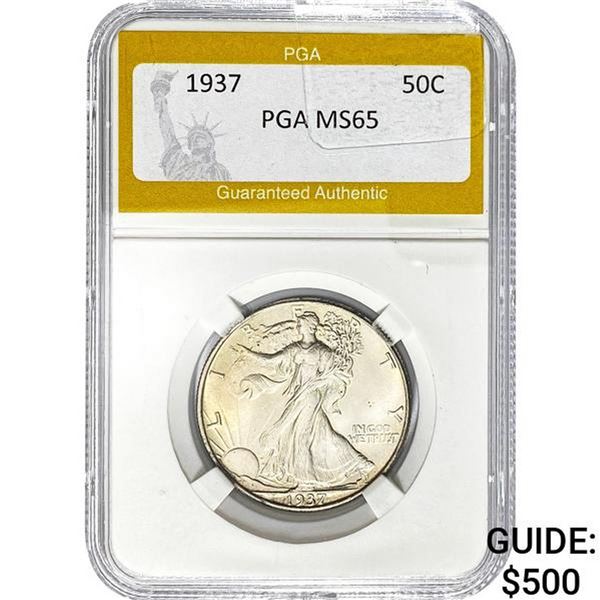 1937 Walking Liberty Half Dollar PGA MS6