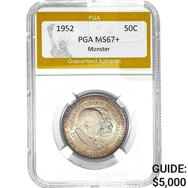 1952 Washingto/Carver 50C PGA MS67+