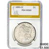Image 1 : 1890-CC Morgan Silver Dollar PGA MS60