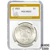 Image 1 : 1922 Peace Dollar PGA MS65