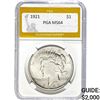 Image 1 : 1921 Peace Dollar PGA MS64