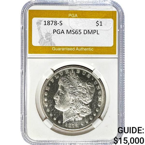 1878-S Morgan Dollar PGA MS65 DMPL