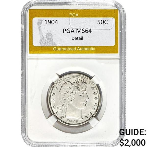 1904 Barber Half Dollar PGA MS64