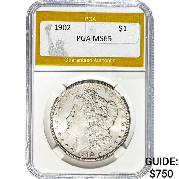 1902 Morgan Silver Dollar PGA MS65
