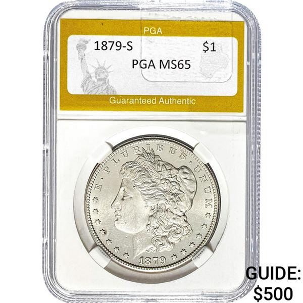 1879-S Morgan Dollar PGA MS65