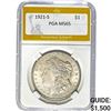 Image 1 : 1921-S Morgan Dollar PGA MS65