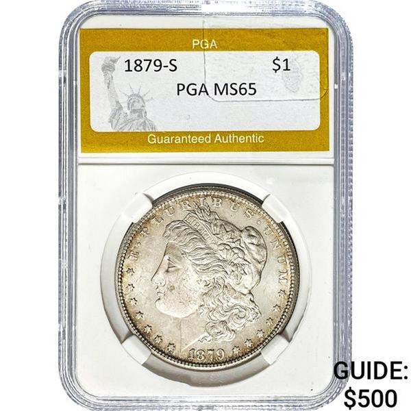 1879-S Morgan Dollar PGA MS65