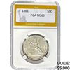 Image 1 : 1861 Seated Liberty Half Dollar PGA MS63