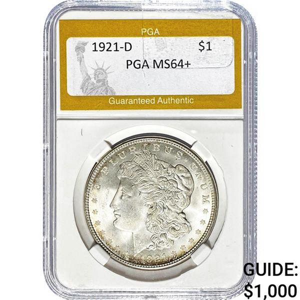 1921-D Morgan Dollar PGA MS64+