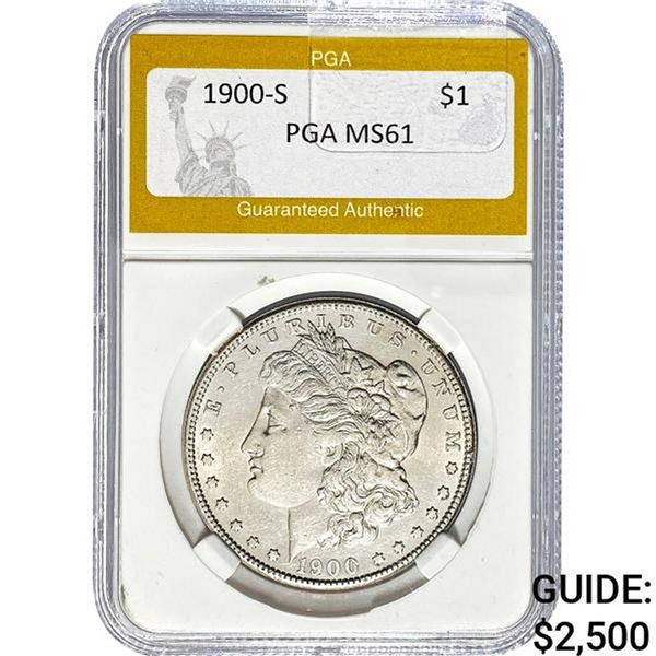 1900-S Morgan Silver Dollar PGA MS61
