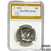 Image 1 : 1955 Franklin Half Dollar PGA PR63 DCAM