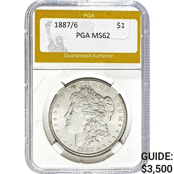 1887/6 Morgan Silver Dollar PGA MS62