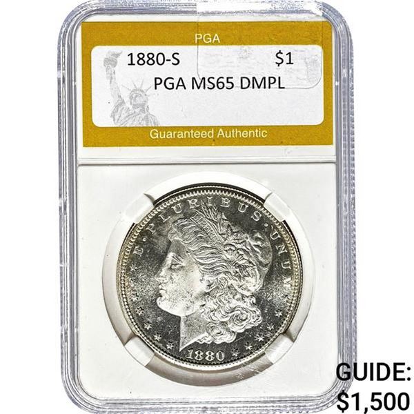 1880-S Morgan Dollar PGA MS65 DMPL