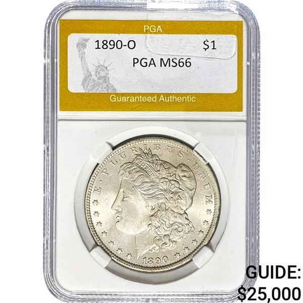 1890-O Morgan Dollar PGA MS66