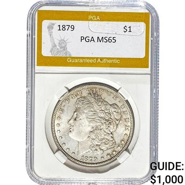 1879 Morgan Silver Dollar PGA MS65