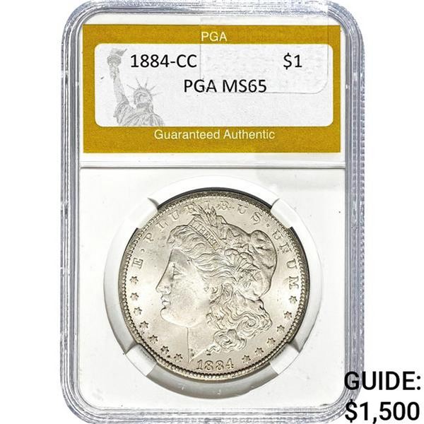 1884-CC Morgan Dollar PGA MS65