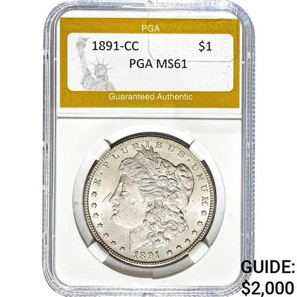 1891-CC Morgan Dollar PGA MS61