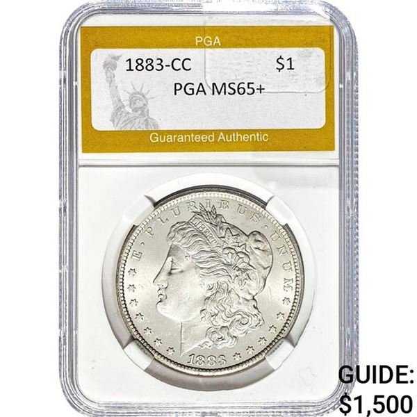 1883-CC Morgan Dollar PGA MS65+