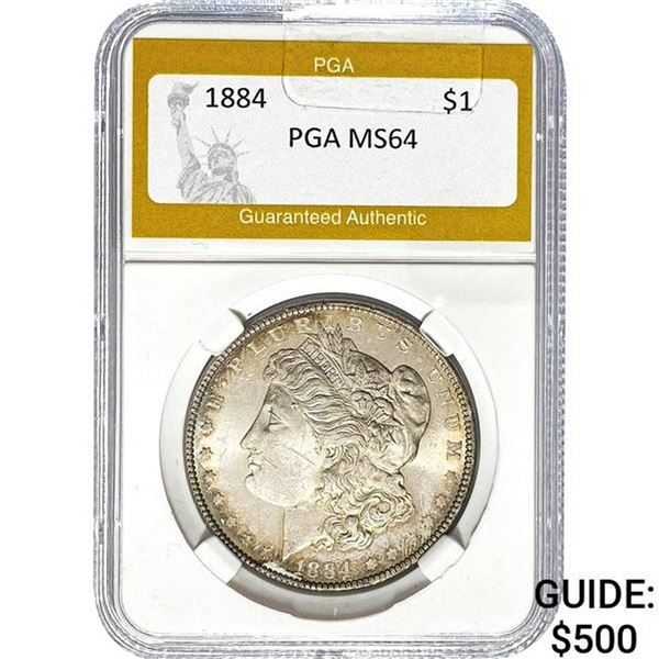 1884 Morgan Silver Dollar PGA MS64