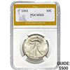 Image 1 : 1943 Walking Liberty Half Dollar PGA MS65