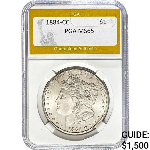1884-CC Morgan Dollar PGA MS65