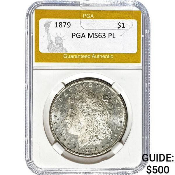 1879-S Morgan Dollar PGA MS63 PL