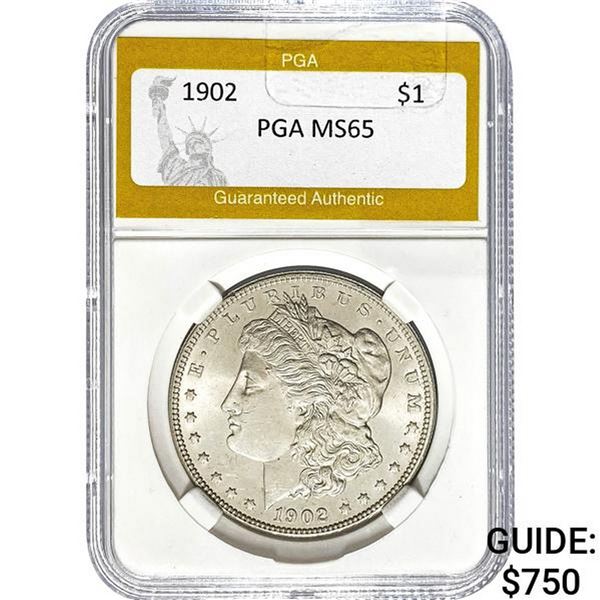 1902 Morgan Silver Dollar PGA MS65